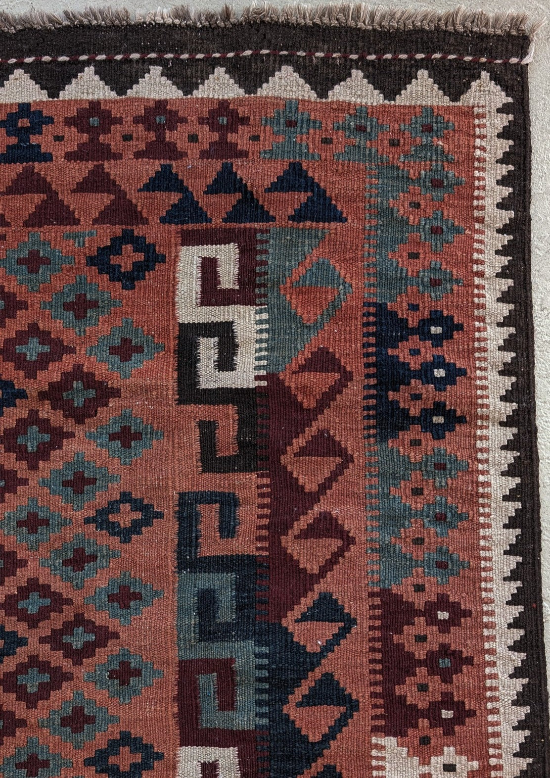 Vintage Kilim Rug 4'10" x 3'4"