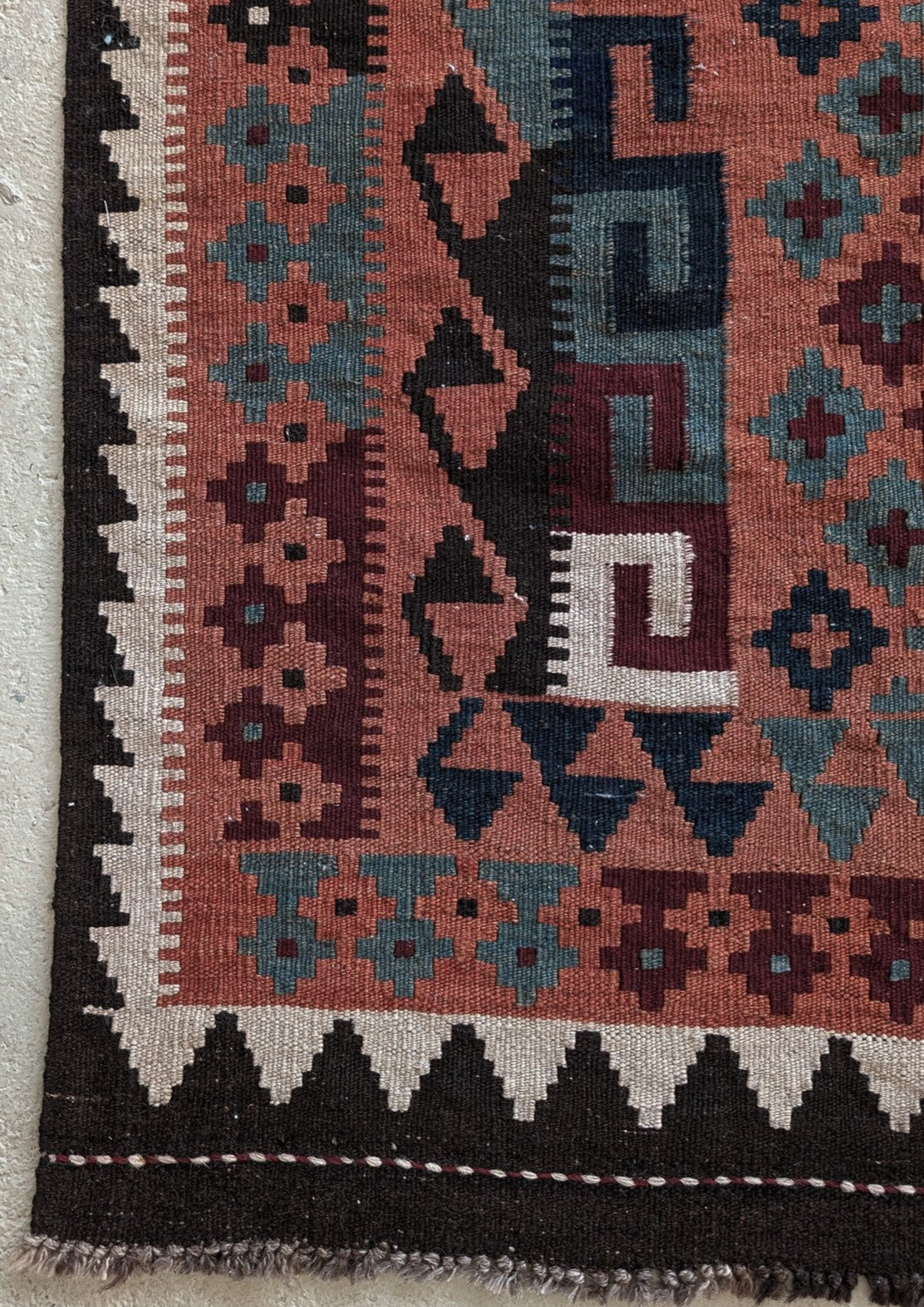 Vintage Kilim Rug 4'10" x 3'4"