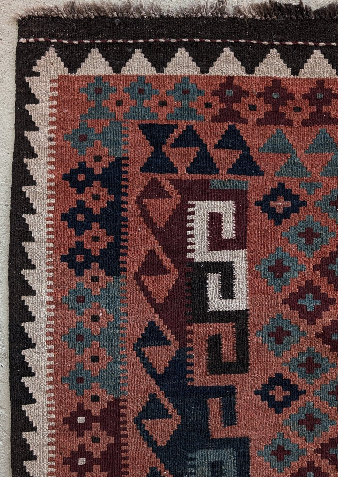 Vintage Kilim Rug 4'10" x 3'4"