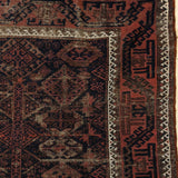 Antique Late 19th Century Persian Baluch Rug 6'8" x 3'8"