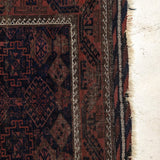 Antique Late 19th Century Persian Baluch Rug 6'8" x 3'8"