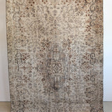 Vintage Neutral Turkish Rug 9'3" x 5'5"