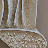 Unique Heavy Biomorphic Plaster and Sand Hanging Wall Sculpture