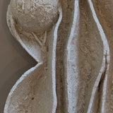 Unique Heavy Biomorphic Plaster and Sand Hanging Wall Sculpture