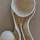 Unique Heavy Biomorphic Plaster and Sand Hanging Wall Sculpture