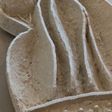 Unique Heavy Biomorphic Plaster and Sand Hanging Wall Sculpture