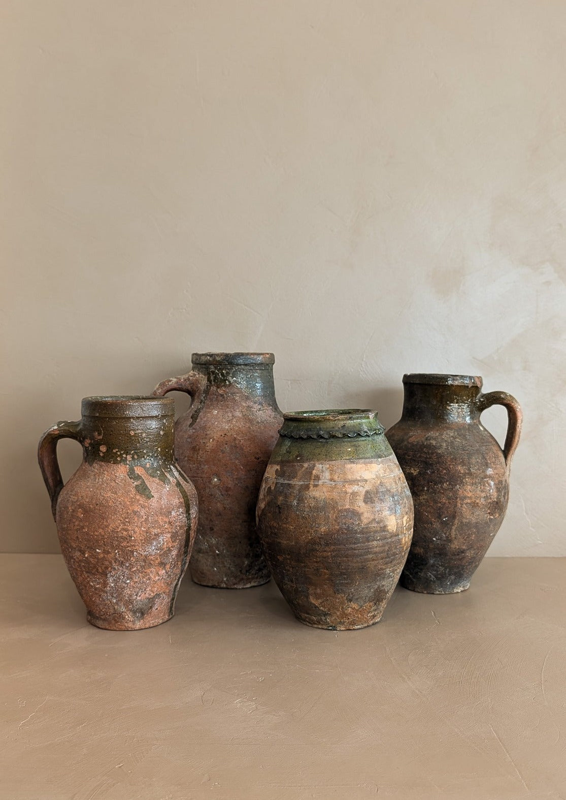 Vintage Turkish Olive Oil Jug