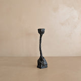 Vintage Brutalist Bronze Paul Evans-Style Candleholder