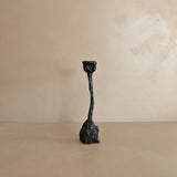 Vintage Brutalist Bronze Paul Evans-Style Candleholder