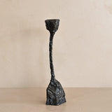 Vintage Brutalist Bronze Paul Evans-Style Candleholder