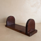 Vintage Arts and Crafts-Style Wooden Tabletop Bookshelf