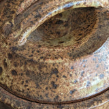 Trio of Speckled Studio Pottery Lidded Canisters