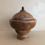 Monumental Hand-turned Wooden Lidded Jar