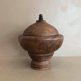 Monumental Hand-turned Wooden Lidded Jar