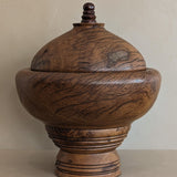 Monumental Hand-turned Wooden Lidded Jar