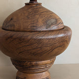 Monumental Hand-turned Wooden Lidded Jar