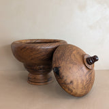 Monumental Hand-turned Wooden Lidded Jar