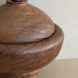 Monumental Hand-turned Wooden Lidded Jar