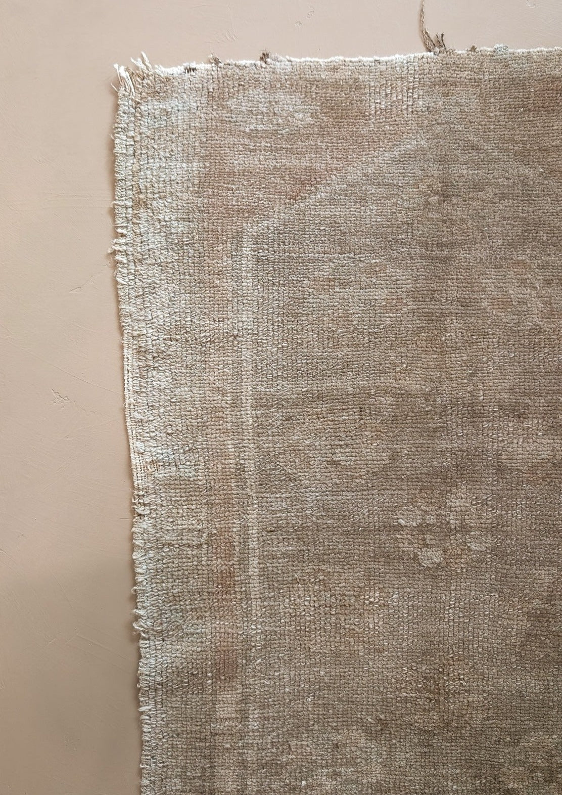 Vintage Mini Neutral Muted Turkish Rug 1'10" x 2'9"