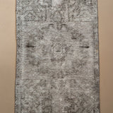 Vintage Mini Neutral Turkish Rug 1'6" x 2'7"