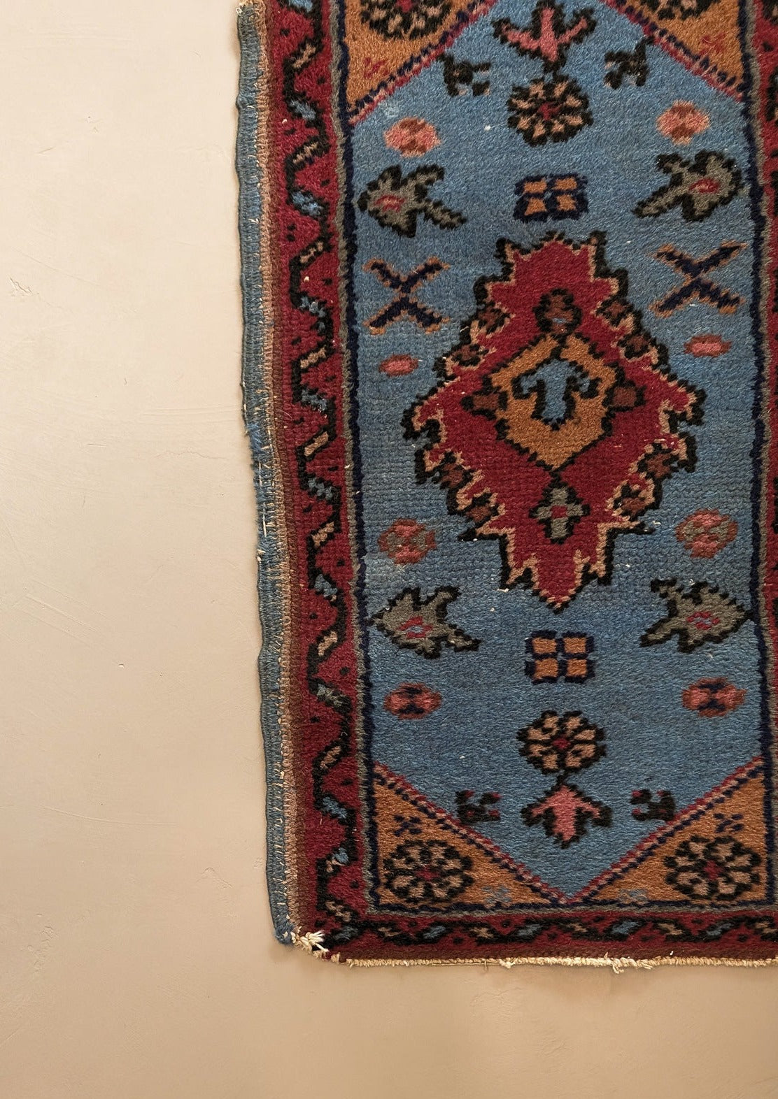 Vintage Mini Persian Rug 1'4" x 2'4"