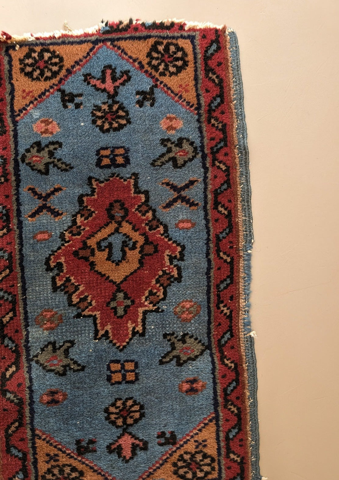 Vintage Mini Persian Rug 1'4" x 2'4"