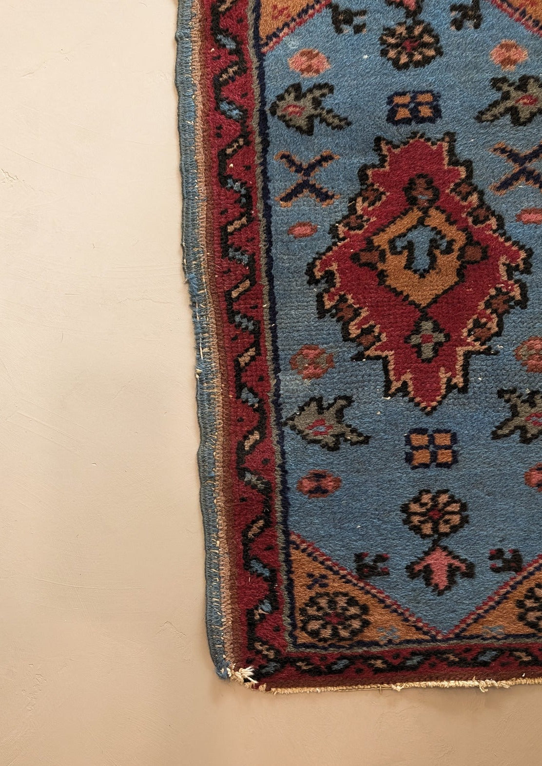 Vintage Mini Persian Rug 1'4" x 2'4"