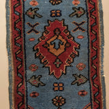 Vintage Mini Persian Rug 1'4" x 2'4"