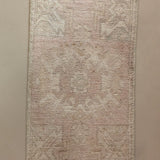 Vintage Mini Neutral Turkish Rug 1'4" x 2'9"