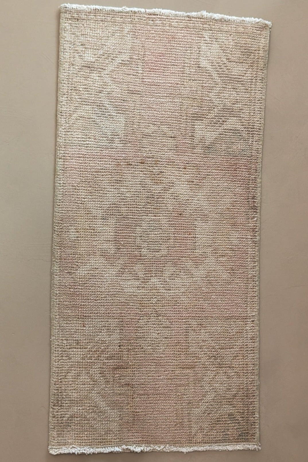 Vintage Mini Neutral Turkish Rug 1'4" x 2'9"