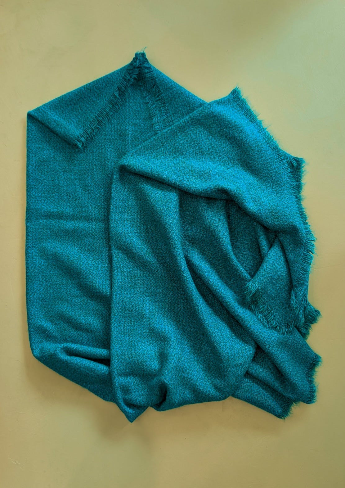 Vintage Teal and Green German Dolan Blanket