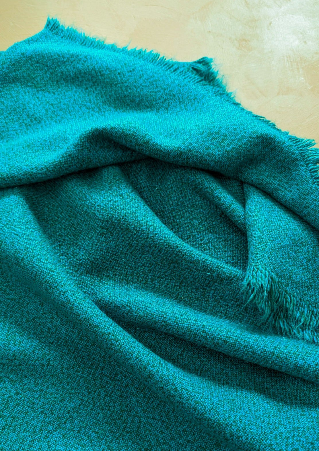 Vintage Teal and Green German Dolan Blanket