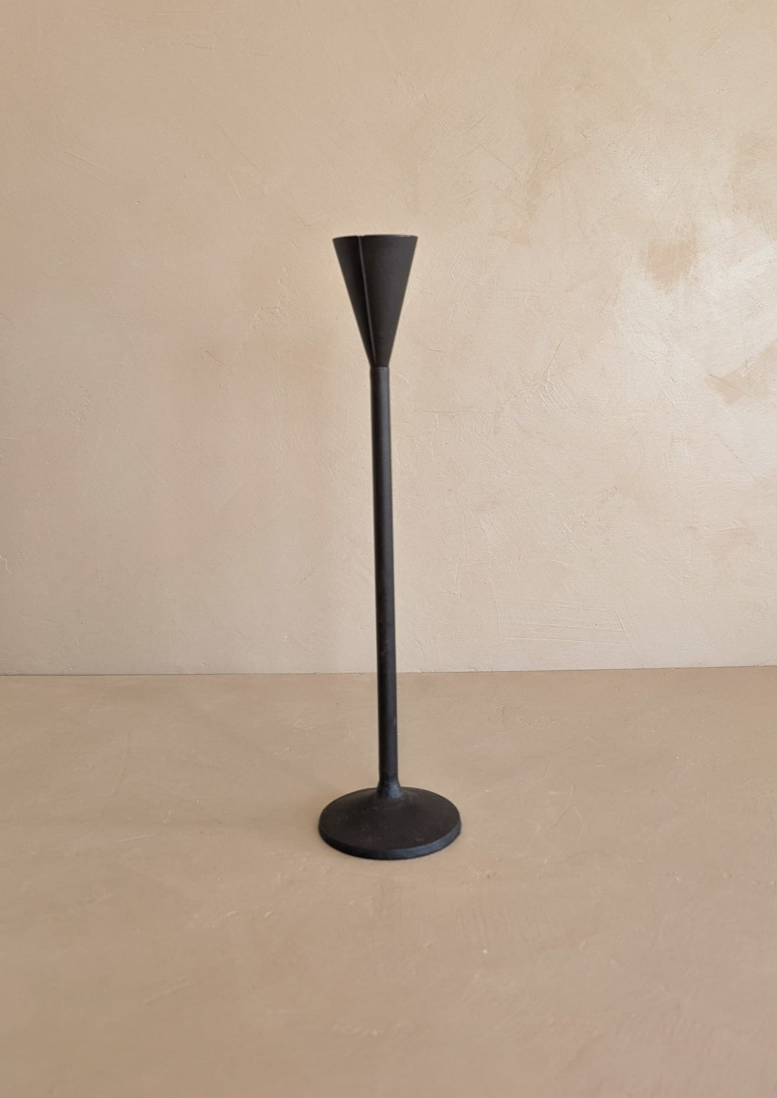 Midcentury-Style Metal Candlestick