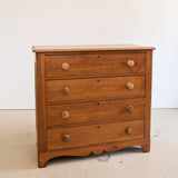 Antique Victorian Pine Dresser with Chunky Wooden Knobs