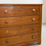 Antique Victorian Pine Dresser with Chunky Wooden Knobs