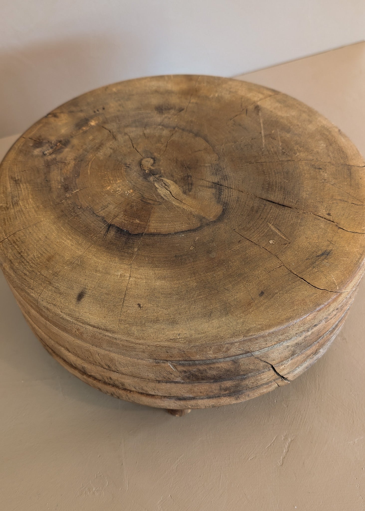 Vintage Tuk-Away Butcher Block Cutting Board with Feet