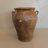 Antique French Clay Pot with Handles