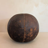 Large Vintage Leather Medicine Ball