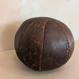 Large Vintage Leather Medicine Ball