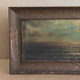 Original Antique Framed Moody Seascape Painting #2