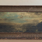 Original Antique Framed Moody Seascape Painting #2