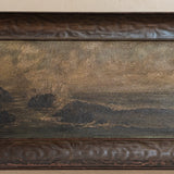 Original Antique Framed Moody Seascape Painting #1