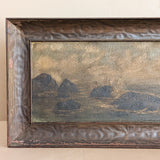 Original Antique Framed Moody Seascape Painting #1