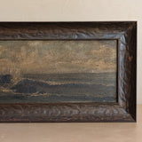 Original Antique Framed Moody Seascape Painting #1