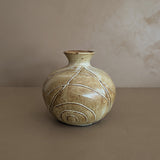 Unique Signed Studio Pottery Neutral Vase