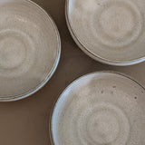 Set of 3 Neutral Glazed Studio Pottery Small Snack Bowls