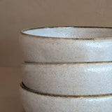 Set of 3 Neutral Glazed Studio Pottery Small Snack Bowls