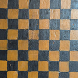 Large Early 1800s Antique Primitive Folk Art Hand-Painted Double-Sided Wooden Checker or Chessboard