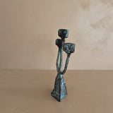 Vintage Brutalist Bronze Paul Evans-Style Candelabra