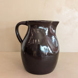 Extra Large Dark Brown Primitive Pitcher/Vase